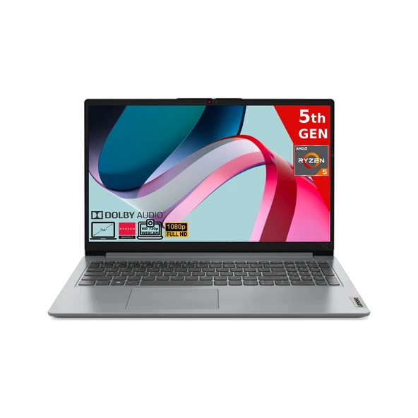 Ideapad 1 15ALC7 Amd Ryzen 5-5500U 24GB 512GB SSD Amd Radeon Graphics 15.6 Fhd Freedos 82R400S7TX-24512 Dizüstü Bilgisayar
