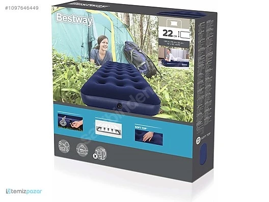 67000 Tek Kişilik Şişme Yatak (185 X 76 X 22) Cm - Resim 3