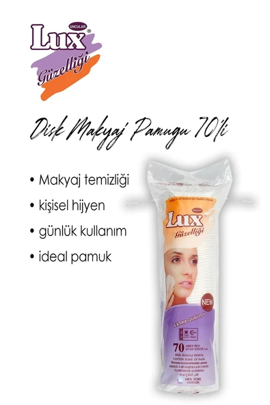 Lux 19 AL 16 ÖDE Disk Makyaj Pamuğu 70'li ve ROSIE - Resim 2