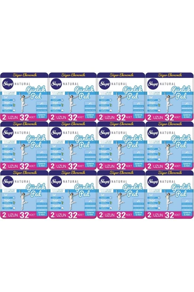 Sleepy Natural Günlük Ped Uzun 32'li X 12 (384 Adet) ürün görseli