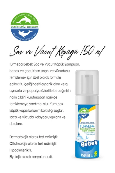 11 AL 9 ÖDE Turmepa Bebek Saç ve Vücut Köpük Şampuanı 150 ML ve ROSIE - 2