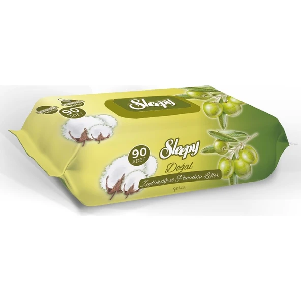 Sleepy Islak Havlu 90 Yaprak 20 Li Pamuk&zeytinyağlı - Resim 2