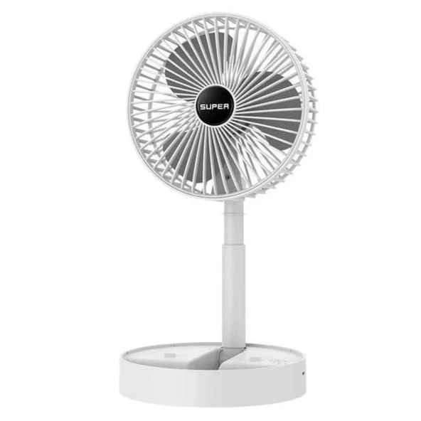 Taşınabilir Katlanılabilir Portatif Masa Üstü Şarjlı Mini Fan | Sessiz ve Güçlü Serinlik