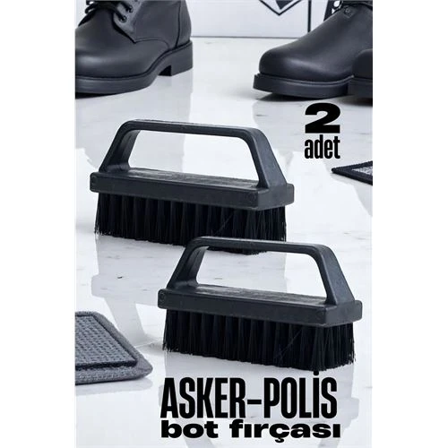 Sert Kıllı Asker-Polis Bot Fırçası - Leke Çıkarıcı Elbise Fırçası 2 ADET