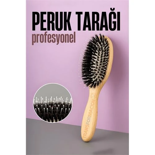 Peruk Tarağı - Peruk Bakım Tarağı Ahşap