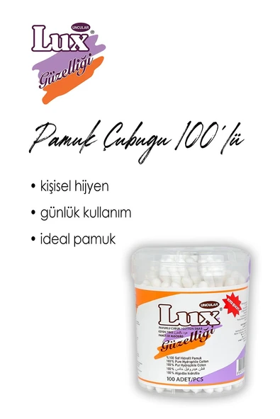 Lux Pamuk Çubuğu 100' lü 7 AL 6 ÖDE ve ROSIE - Resim 2