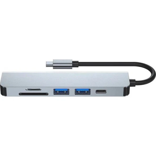 DAYTONA HC13C 6'lı USBType-C DOCKING STATION (Giriş:Tip-C=>Çıkış:2*USB3.0+HDMI+SD+Mic.SD+Tip-C) - 3