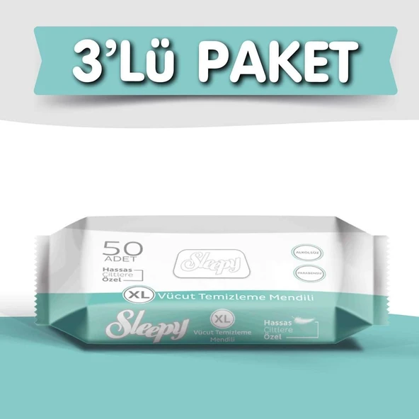Sleepy Vücut Temizleme 3X50'li ürün görseli