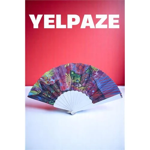 Desenli Yelpaze – Renkli ve Şık Figürlü Tasarım
