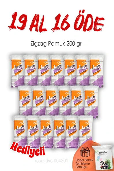 19 AL 16 ÖDE 200 gr. Lux Zigzag Pamuk ve ROSIE ürün görseli