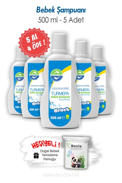 Turmepa 5 AL 4 ÖDE Bebek Şampuanı 500 ML ve ROSIE ürün görseli