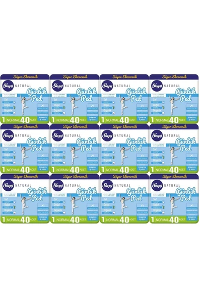 Sleepy Natural Günlük Ped Normal 40'Lı X 12 (480 Adet) ürün görseli