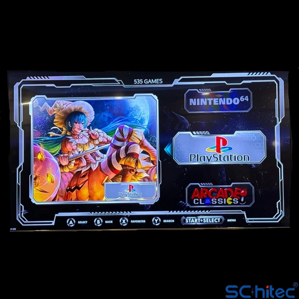 ScHitec 4KHD 3D Gamebox Arcade 48 Emülatörlü Oyun Konsolu Pandora Atari Makinası 42000 Oyunlu TV Baglanan - 10