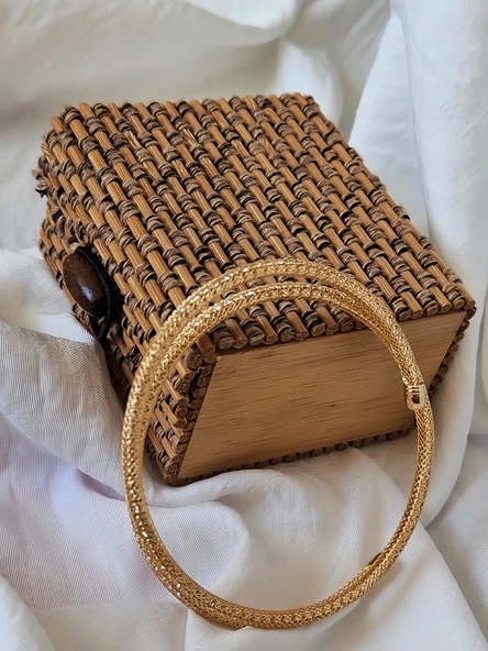 Akordiyon Sarmal Model Gold Renk Kumlu Hasır Tel Bileklik - 3