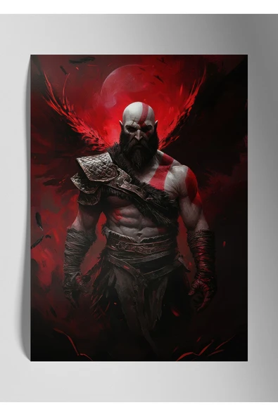 God of War Kratos - Metal Tablo ürün görseli