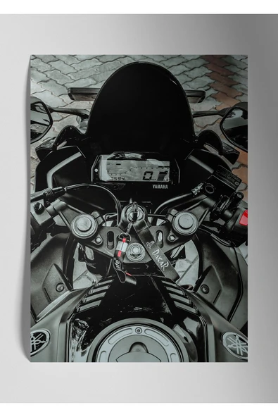 Metal Baskı Duvar Tablosu - Yamaha R25 - 1