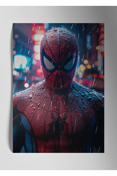 Metal Baskı Marvel Parlak Duvar Tablosu - Spiderman Örümcek Adam