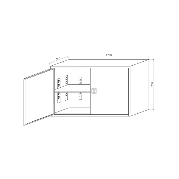 Çelik Dosya Dolabı Metal Dolap Ofis Dolapları Arşiv , Garaj , Bahçe , Kiler , Balkon - 5