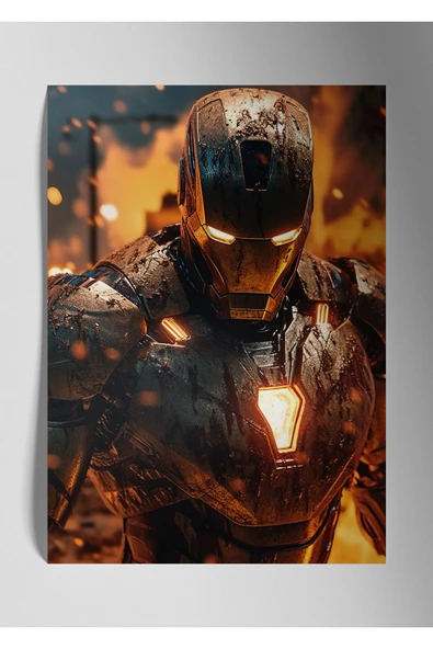 İronman - Tony Marvel - Metal Tablo