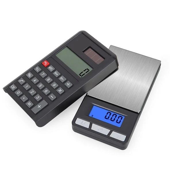 Lcd Ekran Elektronik Hesap Makineli Hassas Dijital Takı Altın Gram Ölçer Terazi (500g 0.1g) - 2