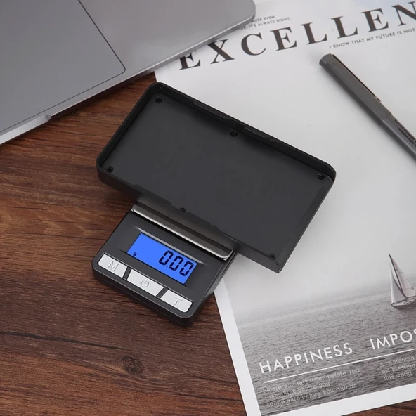 Lcd Ekran Elektronik Hesap Makineli Hassas Dijital Takı Altın Gram Ölçer Terazi (500g 0.1g) - 7