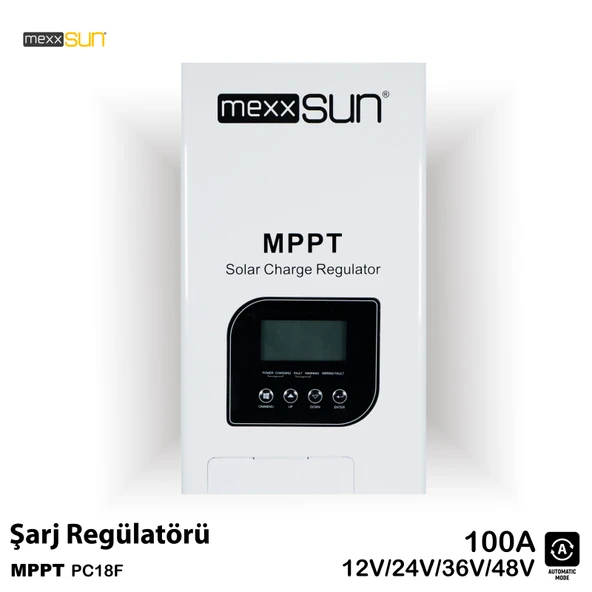 Mexxsun 12/24/48V 100A MPPT Şarj Regülatörü