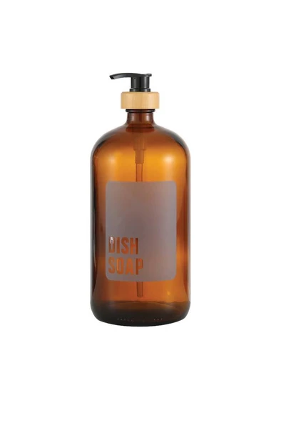 Mien Bambu Kapaklı Amber Sıvı Sabunluk 1 Litre
