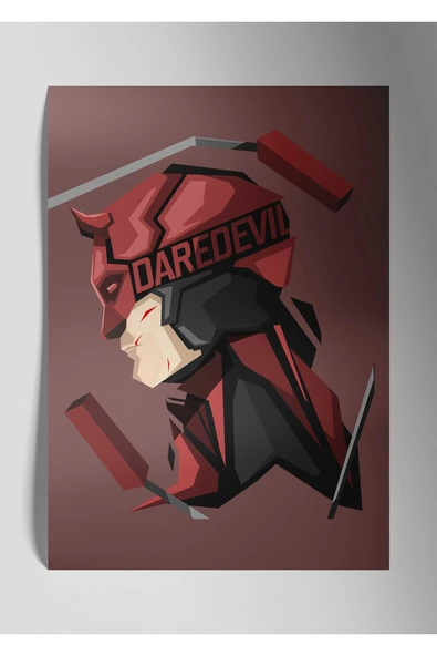 Daredevil Marvel - Metal Poster Tablo