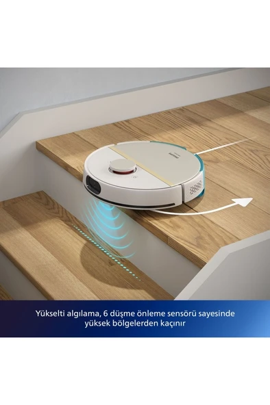 Philips 7000 Islak Kuru Robot Süpürge, 5000 PA,Titreşimli Mop,Sert Zemin ve Halıya Uygun, XU7000/02 - 7