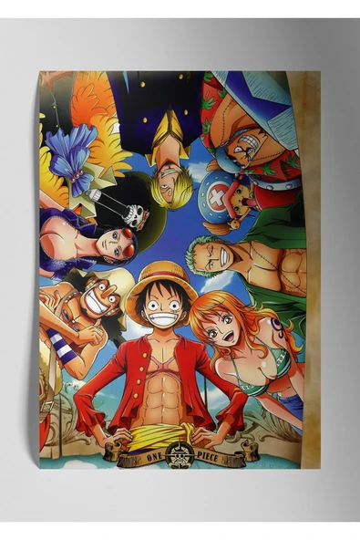 Metal Baskı Parlak Anime Duvar Tablosu - One Piece - 1