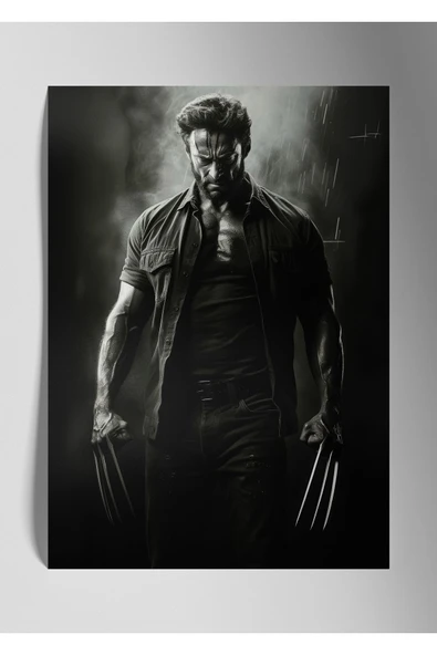 Metal Baskı Marvel Duvar Tablosu - Wolverine