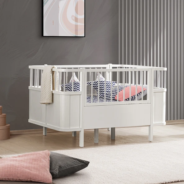 MDF Beşik, Siesta Büyüyen Beşik 90x130 - Siesta Karyola 90x190 - 1