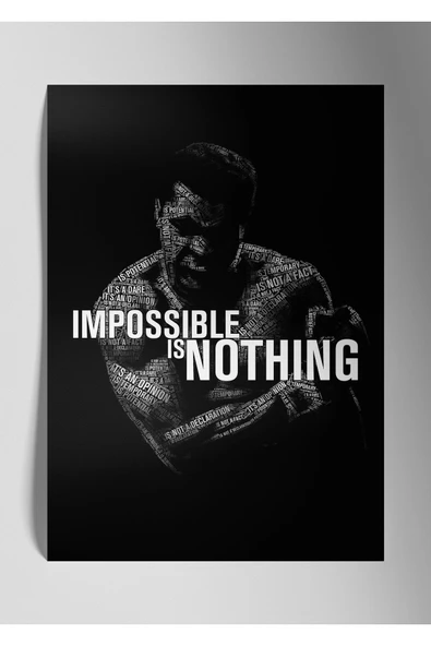 Metal Baskı Parlak Duvar Tablosu - Muhammed Ali