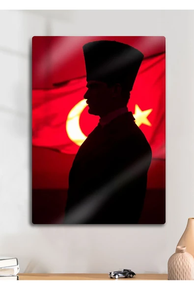 Atatürk - Dekoratif Metal Tablo