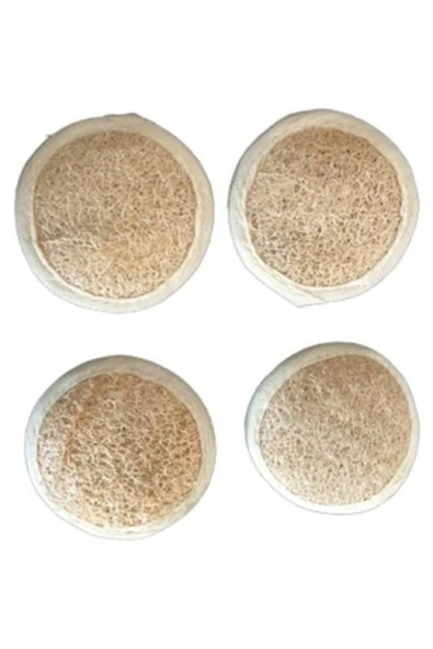 4 Adet Doğal Kabak Lifi Oval Yüz Kesesi Peeling Süngeri - 2