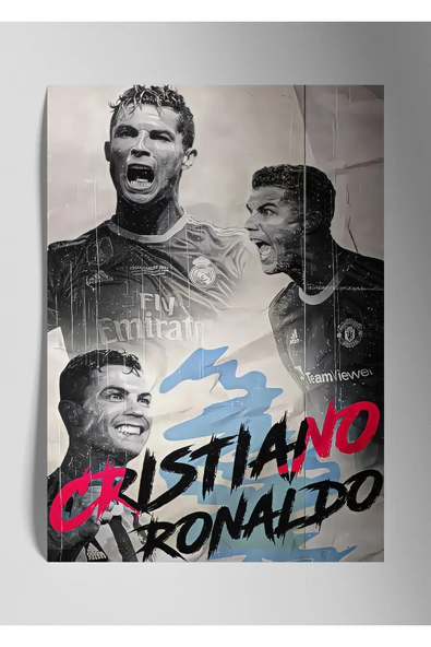Cristiano Ronaldo CR7 - Metal Poster Tablo