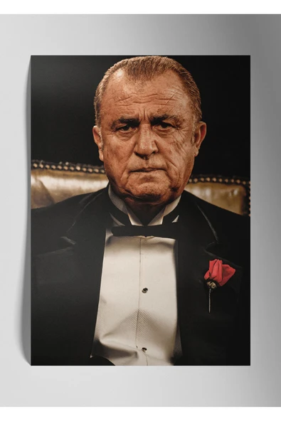 Terim Godfather - Metal Duvar Tablosu - Fatih Terim, The Baba