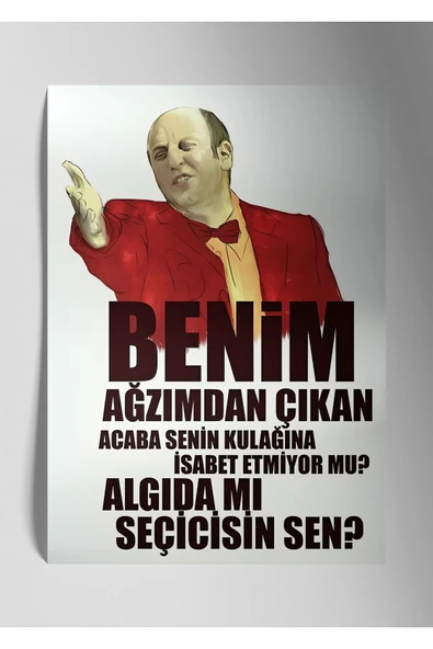 Metal Baskı Parlak Duvar Tablosu - Leyla ile Mecnun İsmail Abi