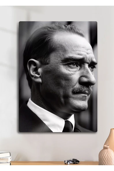 Atatürk - Dekoratif Metal Tablo