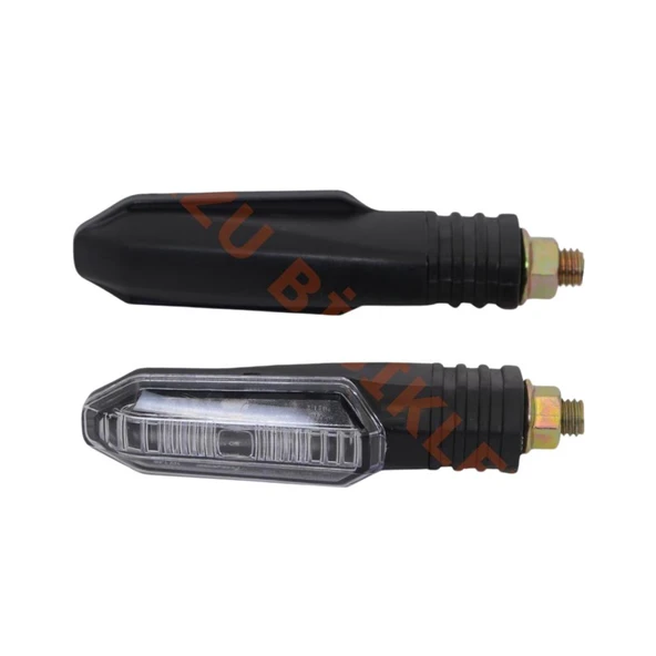 Universal Sinyal Beyaz Camlı Sarı Işık 12v Led