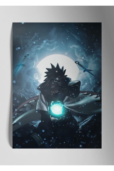 Metal Baskı Parlak Anime Duvar Tablosu - Naruto Uzamaki
