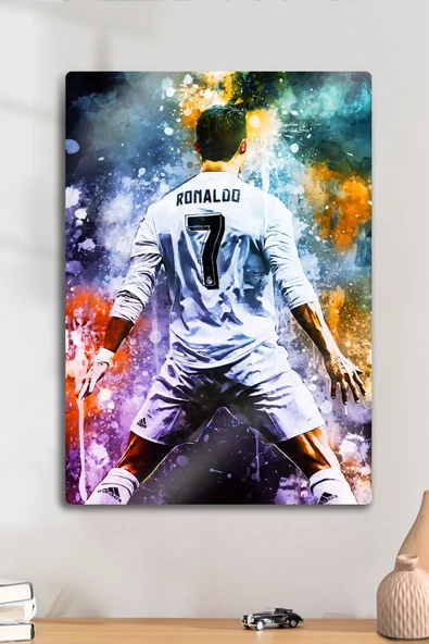 Cristiano Ronaldo CR7 Real Madrid - Metal Poster Tablo ürün görseli