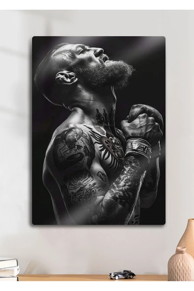 Conor McGregor UFC - Parlak Metal Baskı Tablo