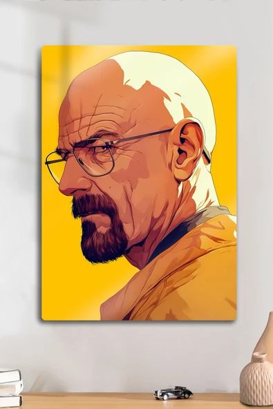 Metal Baskı - Heisenberg Walter White, Breaking Bad, Dekoratif Tablo