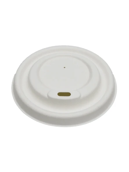 Şeker Kamışından Ekolojik Bardak Kapağı 90mm - 50 Adet