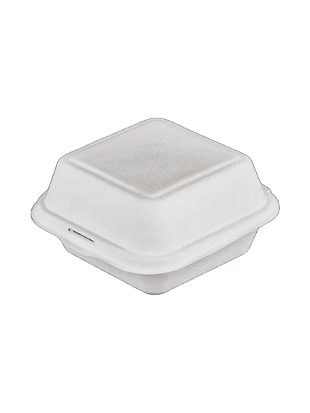 Şeker Kamışından Ekolojik Hamburger Kabı - 50 Adet