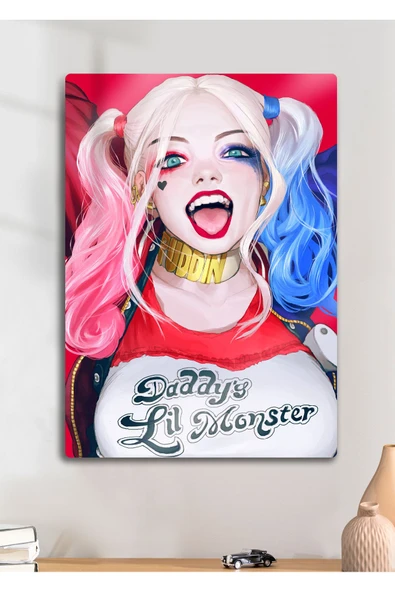 Harley Quinn, Suicide Squad - Metal Baskı Parlak Tablo