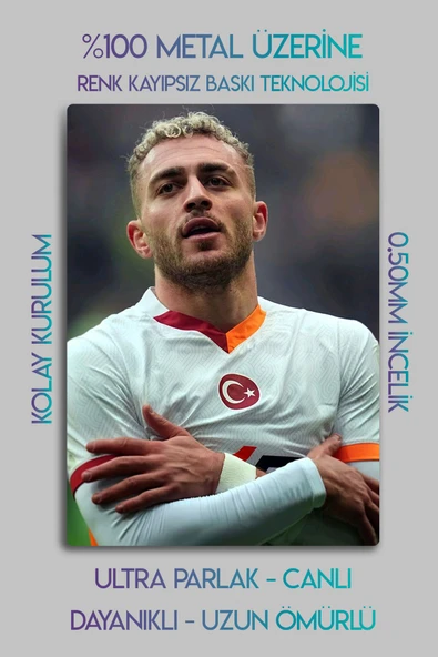 Metal Baskı, Barış Alper Yılmaz, BAY - Parlak Dekoratif Sporcu Duvar Tablosu - 2