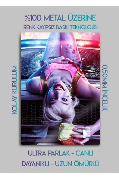 Harley Quinn, Suicide Squad - Metal Baskı Parlak Tablo - 2