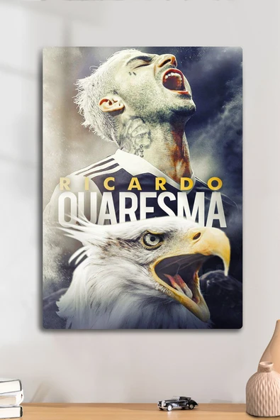 Metal Baskı, Ricardo Quaresma B.JK - Parlak Dekoratif Sporcu Duvar Tablosu